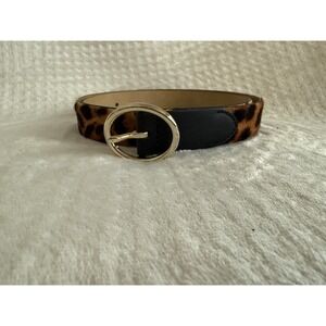 Talbots Cheetah Print Belt Size M